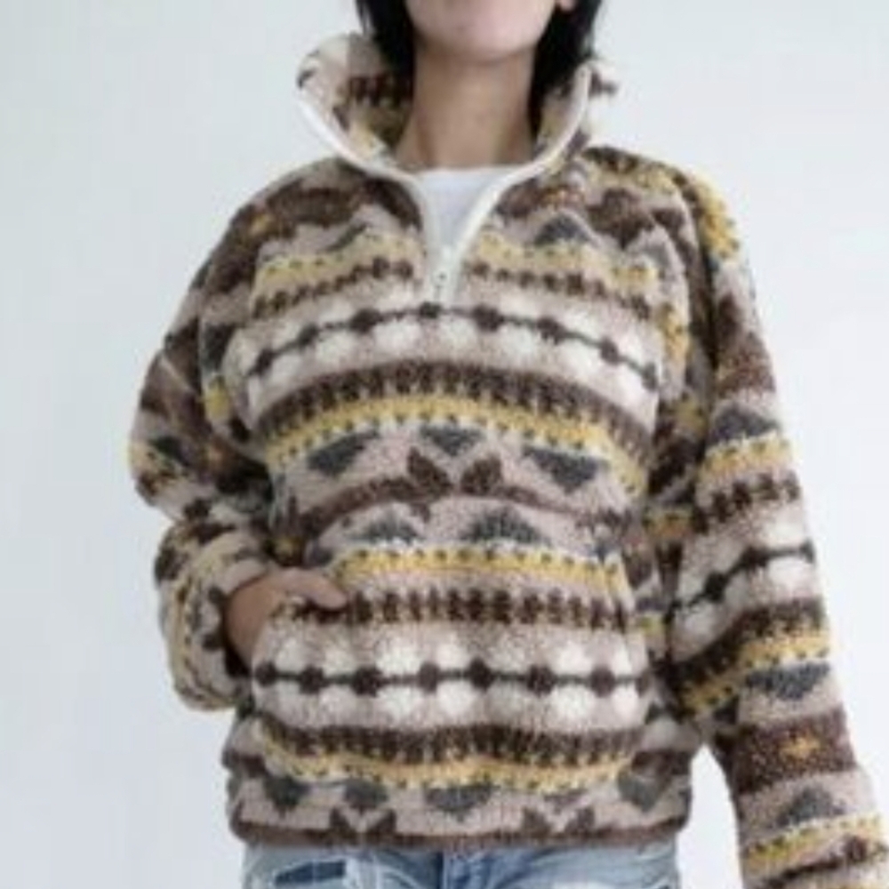 Offline By Aerie 1/4 Zip Sherpa Pullover